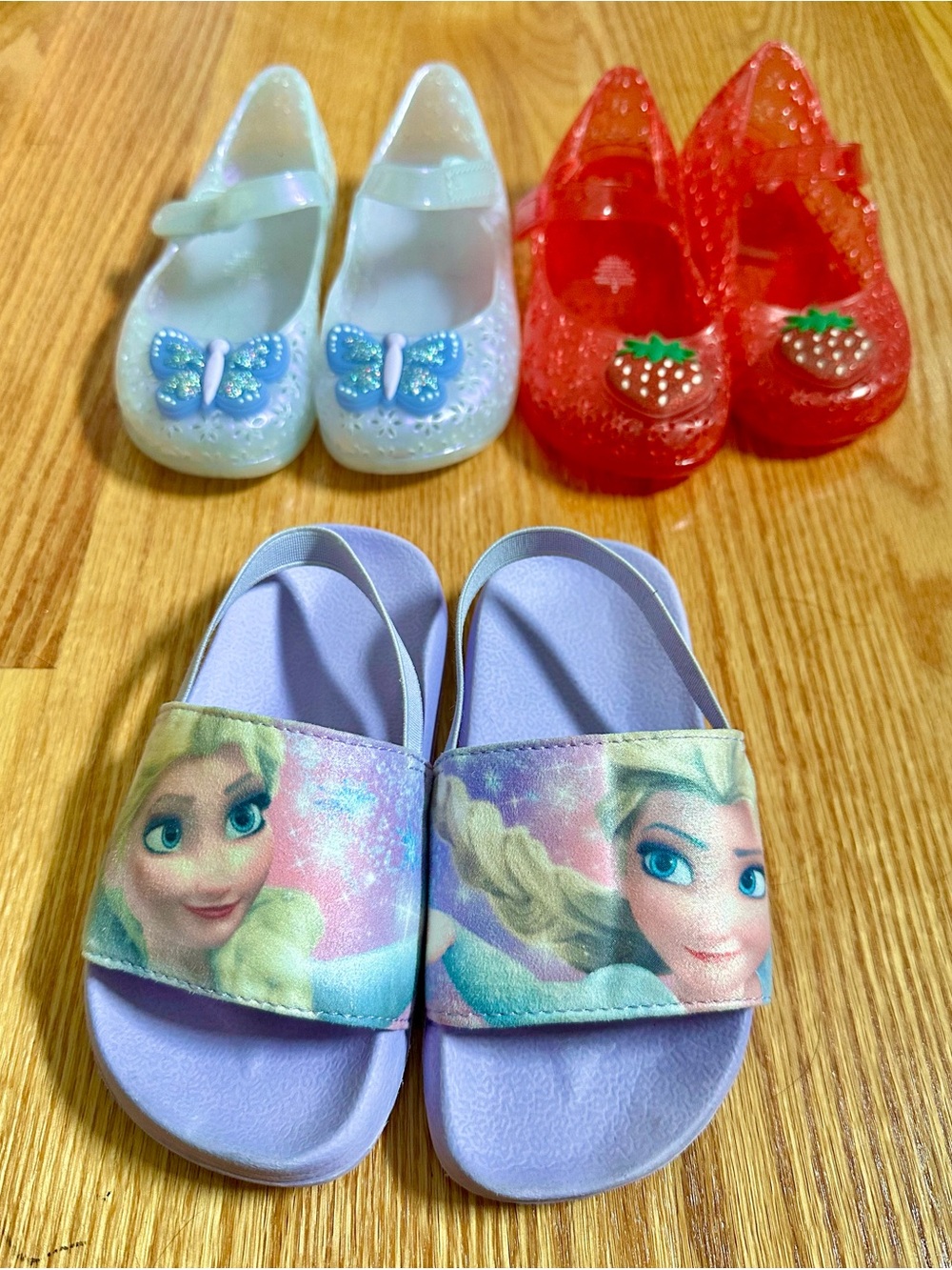 Disney Elsa Slip-On Slide Sandals and Mary Jane jellies for Kids
